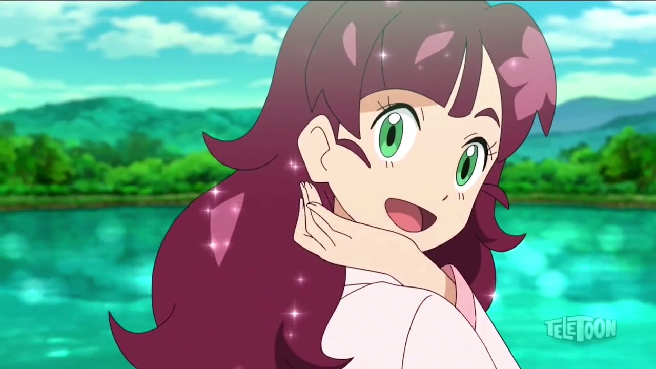 Pokemon Journeys Dawn and Chloe Used Piplup Bubble Beam to fix their hair | Pokemon Sword and Shield