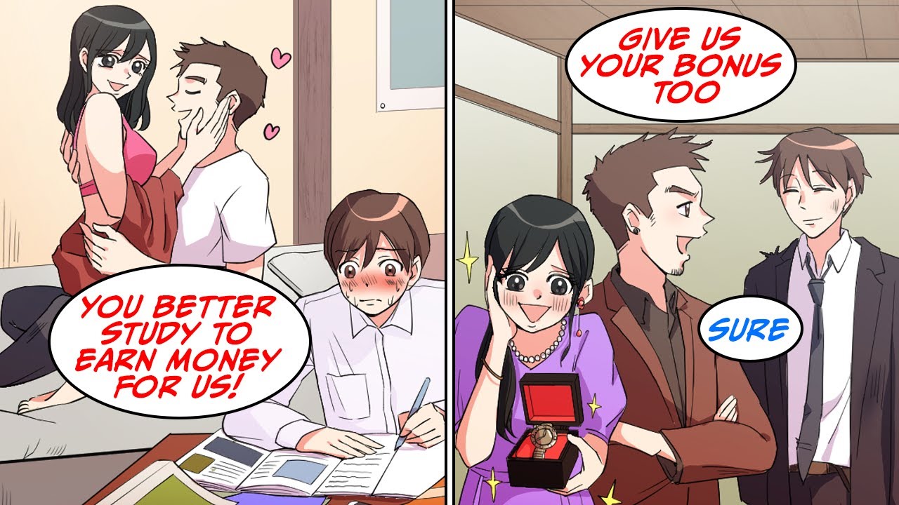 My parents gave up working so I was giving 99% of my salary to them...  [Manga Dub]