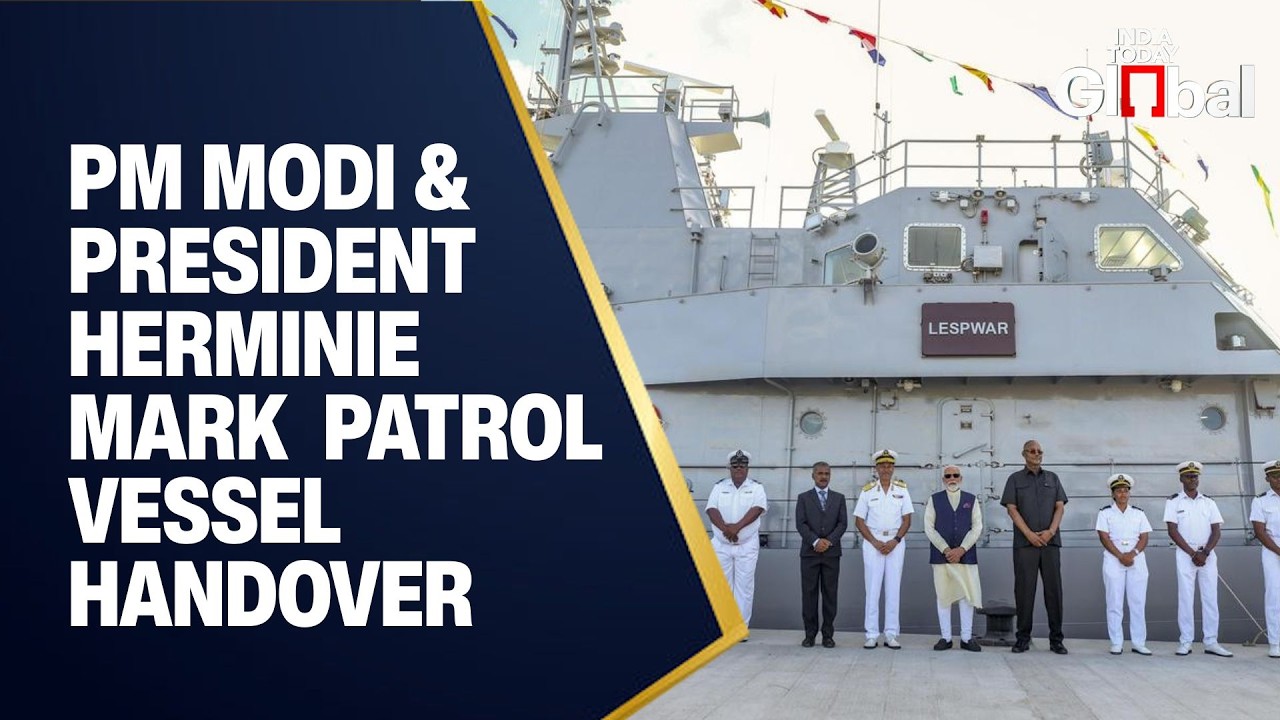 LIVE FROM SEYCHELLES: PM Modi, President Herminie Mark Fast Patrol Vessel Handover