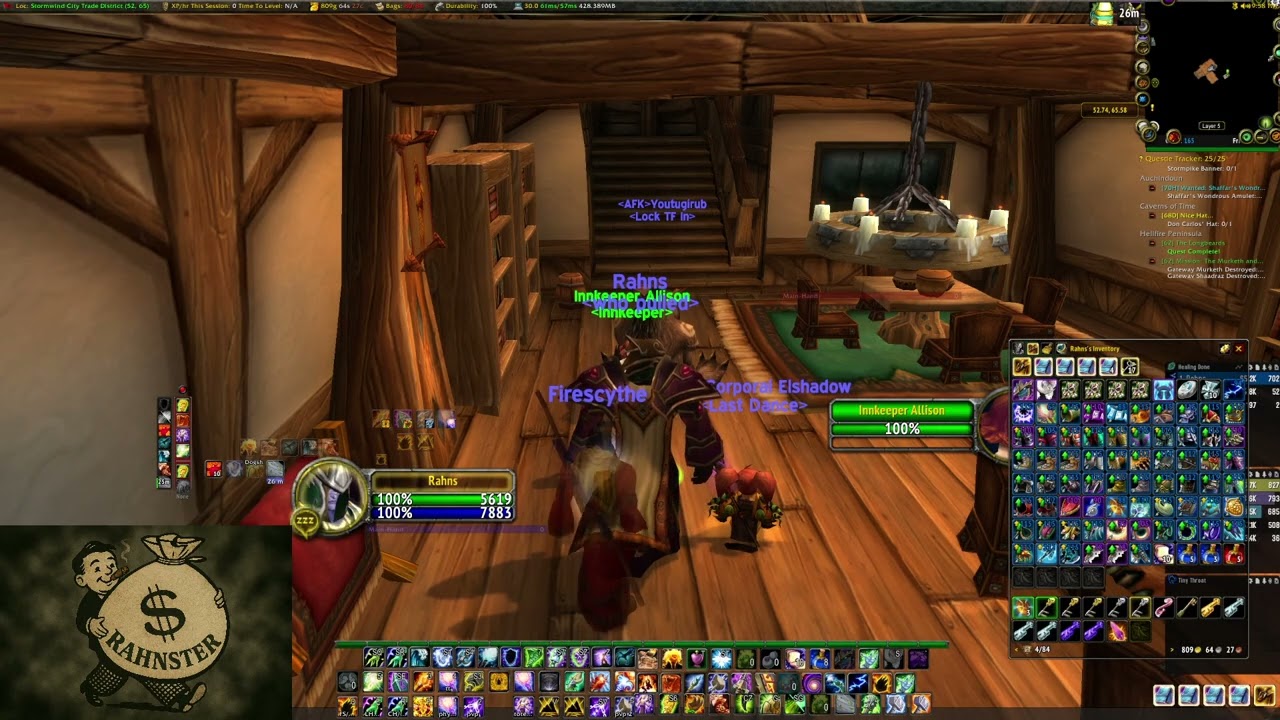 World of Warcraft TBC Dreamscythe Alliance Restro/Enhance Shaman level 70 Day 25 Part 2