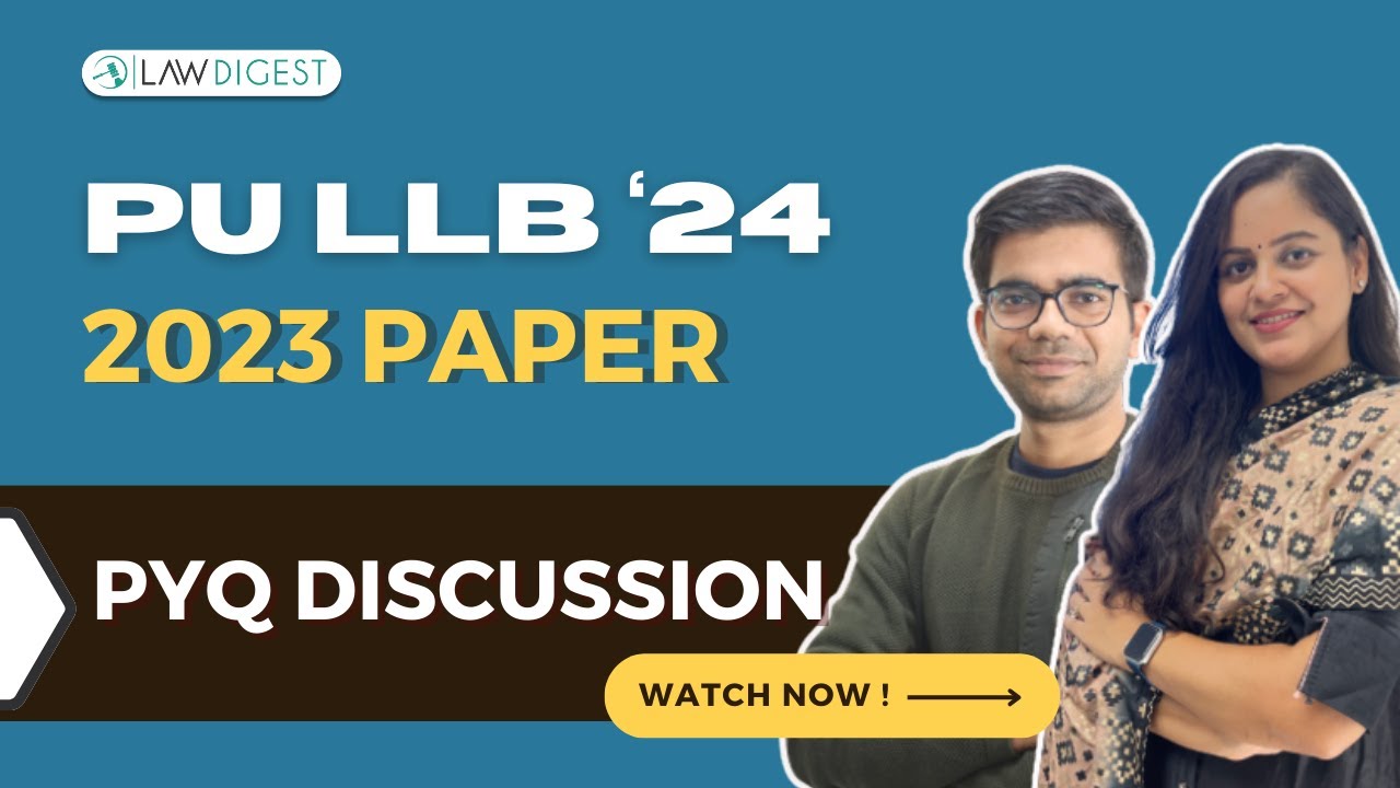 PU LLB 2024 Preparation | PU LLB 2023 Question Paper Solved | PU LLB Maths and Reasoning