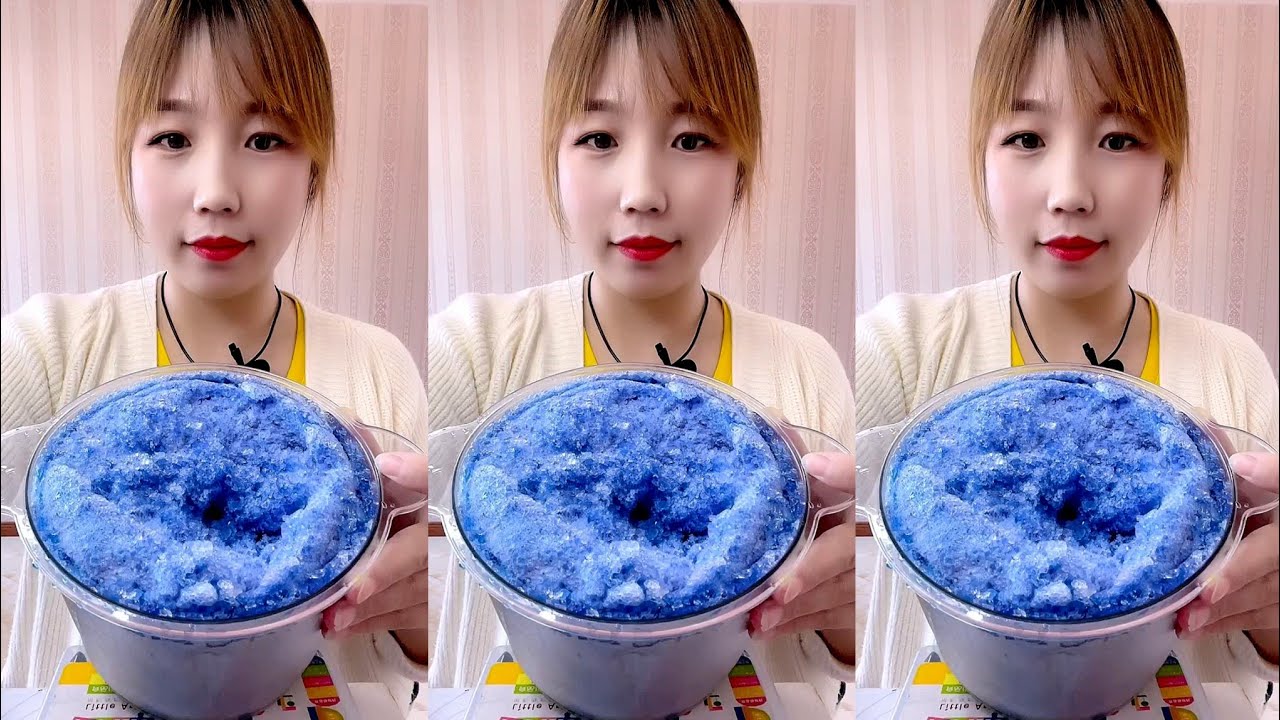 ASMR SHAVED ICE EATING / ICE EATING