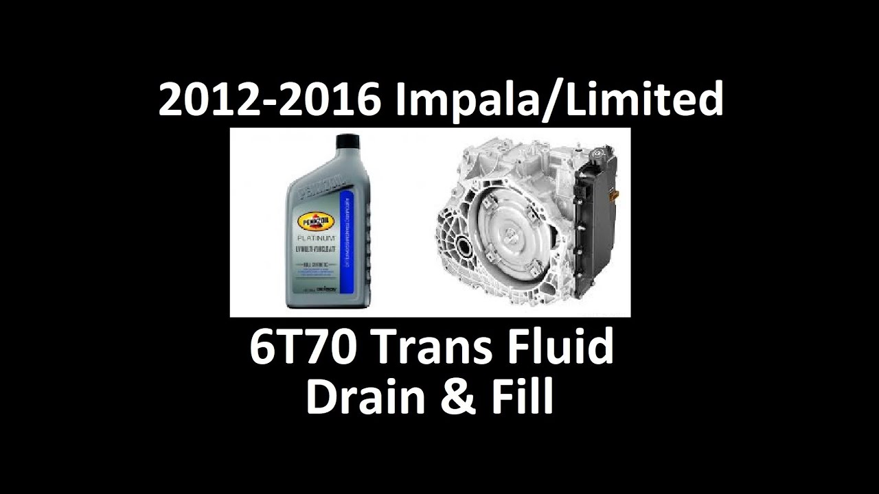 2012-2016 Impala/Limited (9th Gen) Transmission Fluid Drain & Fill