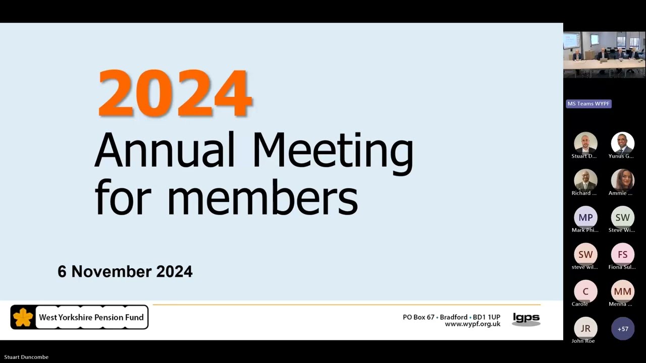 Annual meeting for members 2024