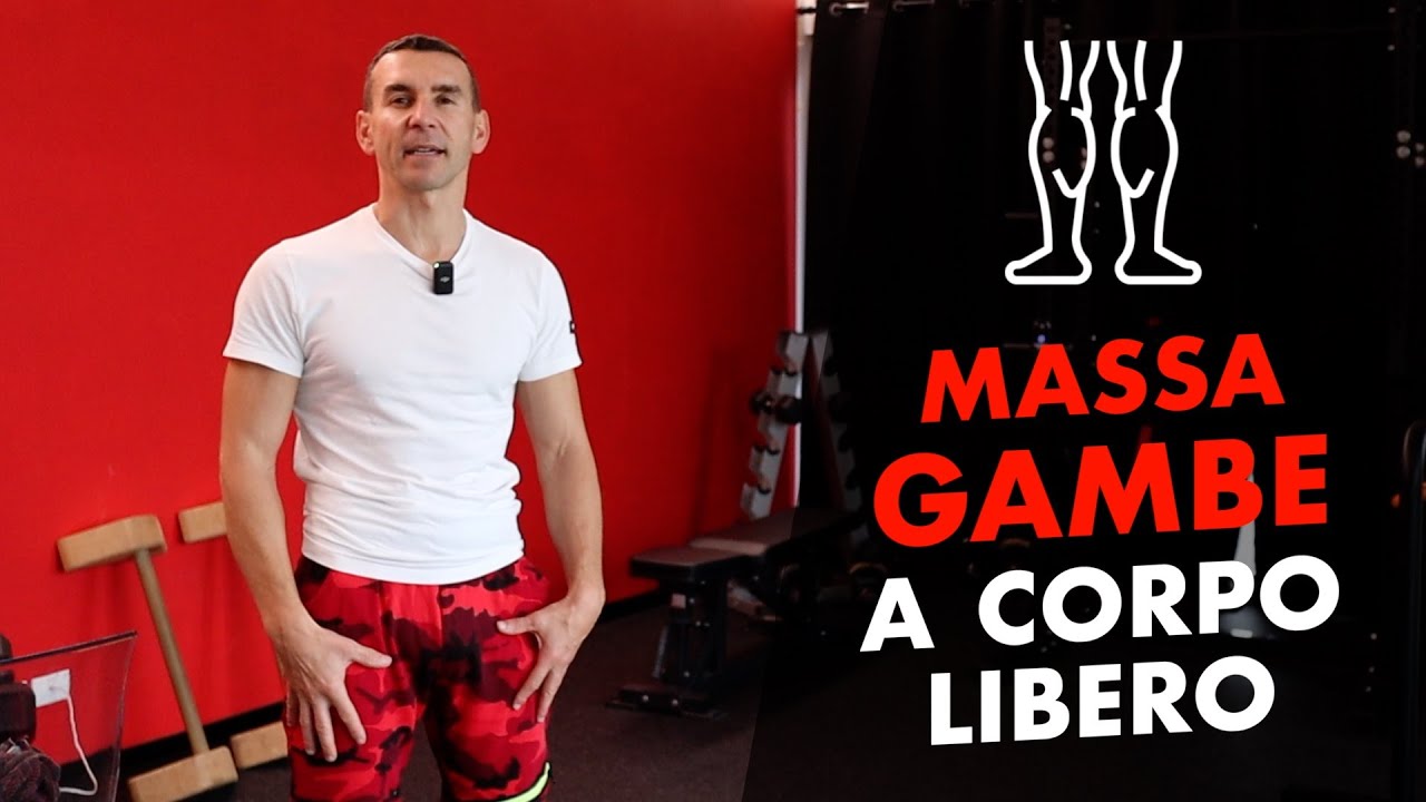 Come fare massa muscolare sulle gambe a corpo libero