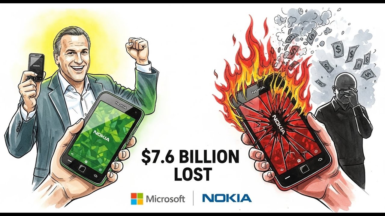 How Microsoft LOST $7.6 Billion | The Nokia Acquisition That Killed Windows Phone