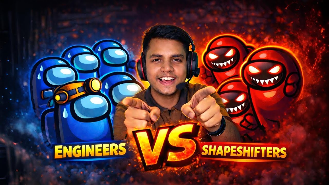 ENGINEERS vs SHAPESHIFTERS | Among Us Hindi Live