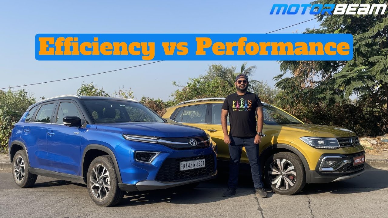 Toyota Urban Cruiser Hyryder vs Volkswagen Taigun - What To Buy For Rs. 22 Lakh | MotorBeam