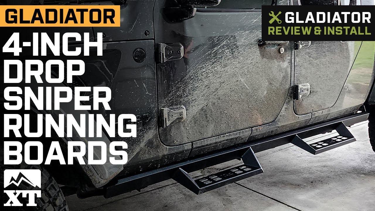 Jeep Gladiator JT 4-Inch Drop Sniper Running Boards Review & Install