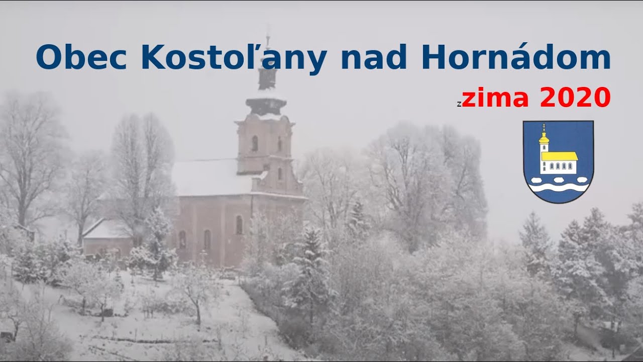 Obec Kostoľany nad Hornádom zima 2020