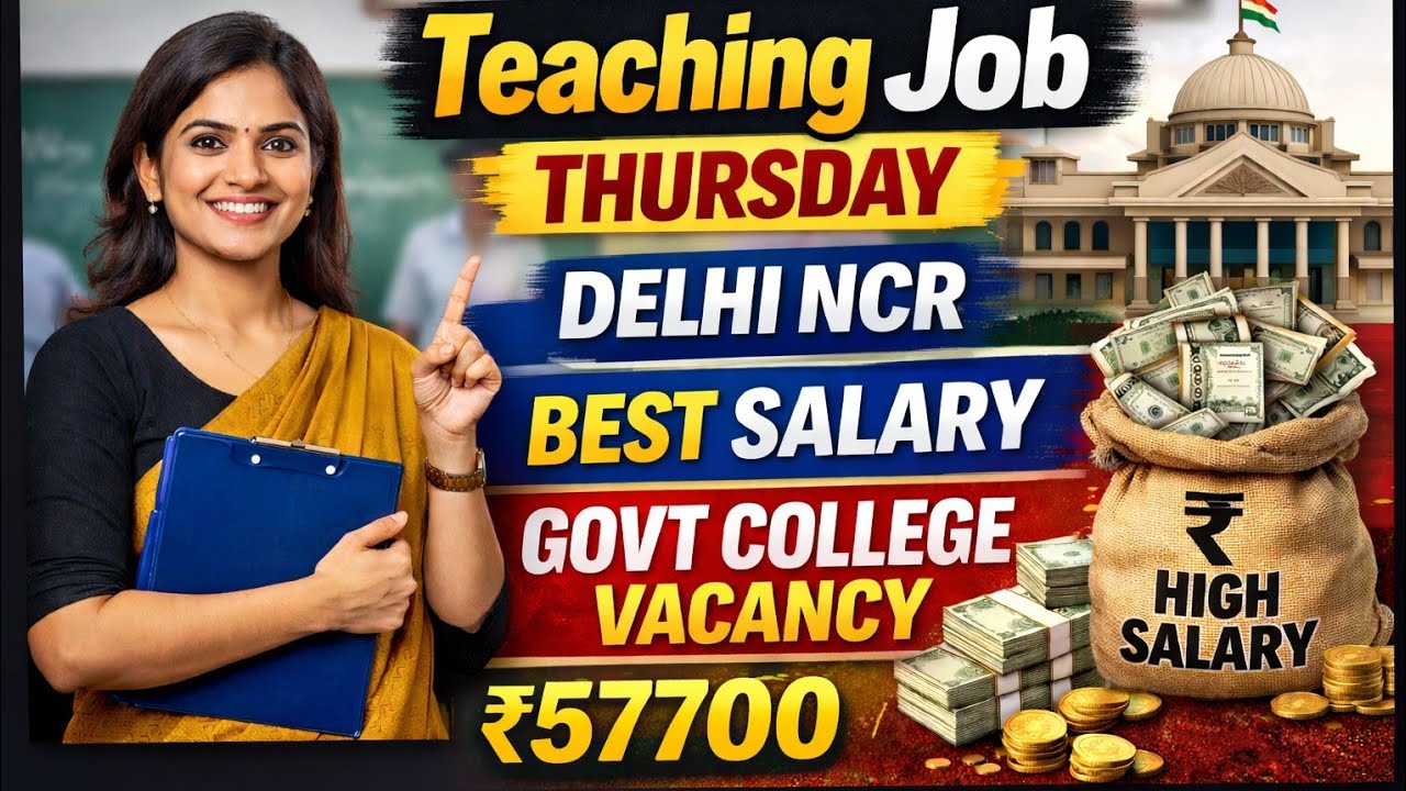 ✍️Thursday School Job Update 📚Delhi NCR Latest Teaching Vacancy✍️