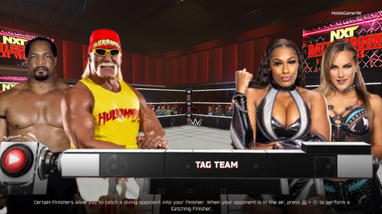 WWE 2K25 - Hulk Hogan Farooq vs. Lash Legend Fallon Henley - Intergender Tag Team Match: 29 Jan 26