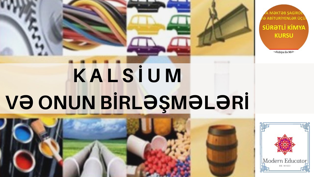 DƏRS - 57  Kalsium birləşmələri, suyun codluğu