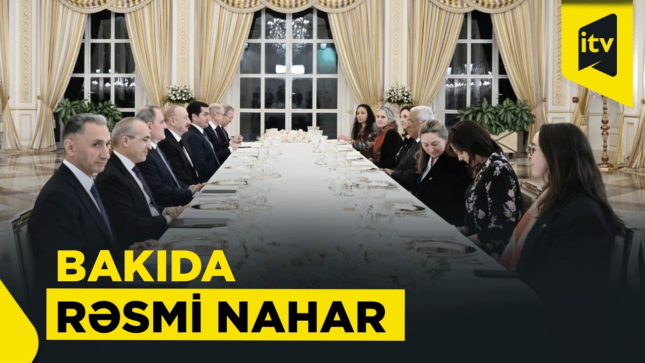 İlham Əliyev Aİ Şurasının Prezidenti Antonio Koşta ilə rəsmi naharda görüşüb