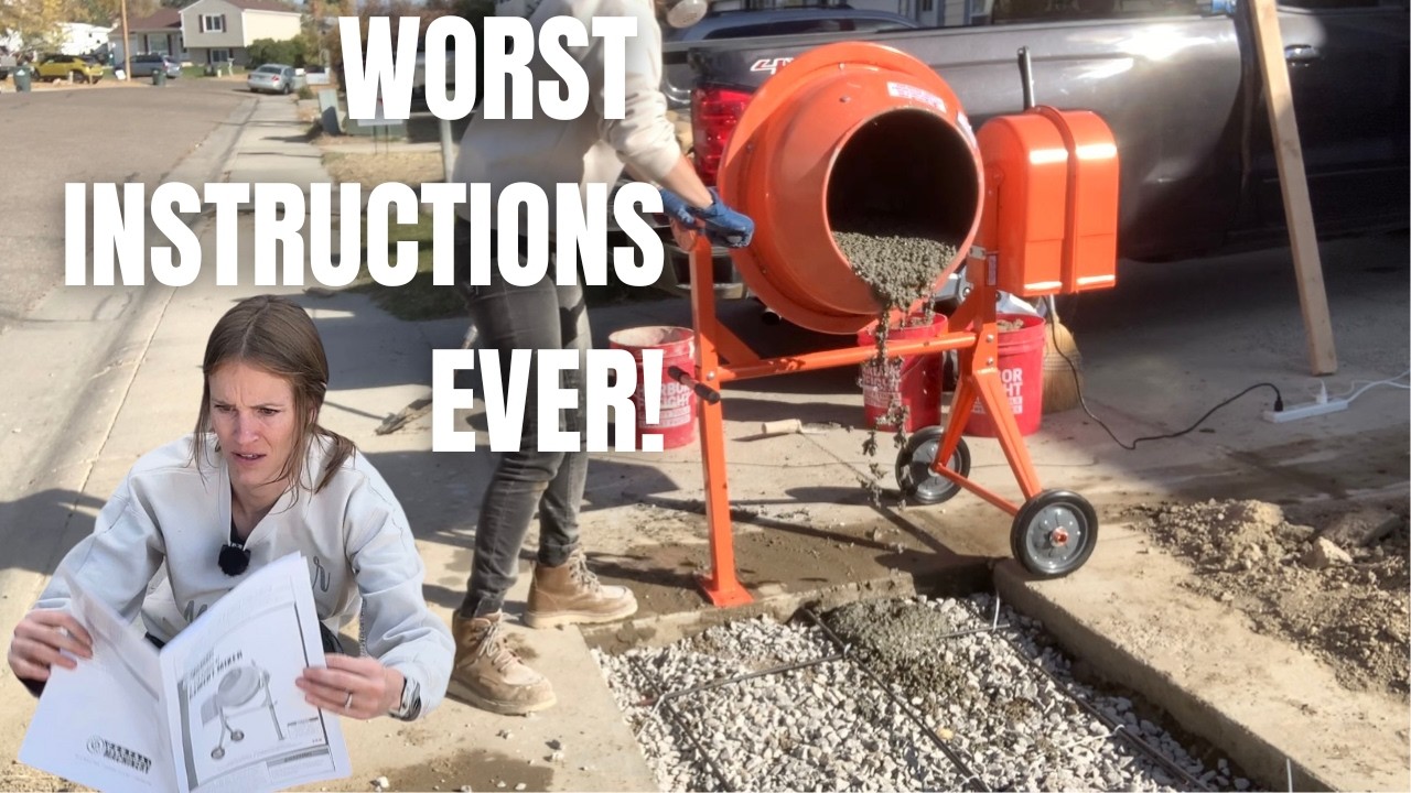 How to Assemble Harbor Freight 3 1/2 Cubic Ft Cement Mixer