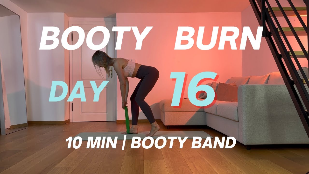 Grow Your Glutes FAST 🍑 10 Min Booty Band HIIT Workout at Home: DAY 16