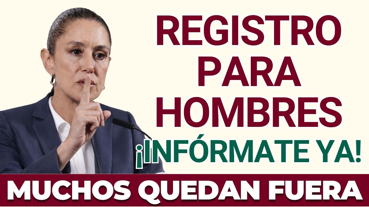 ⚠️ Registro para hombres, ¿ya estás incluido? 📄
