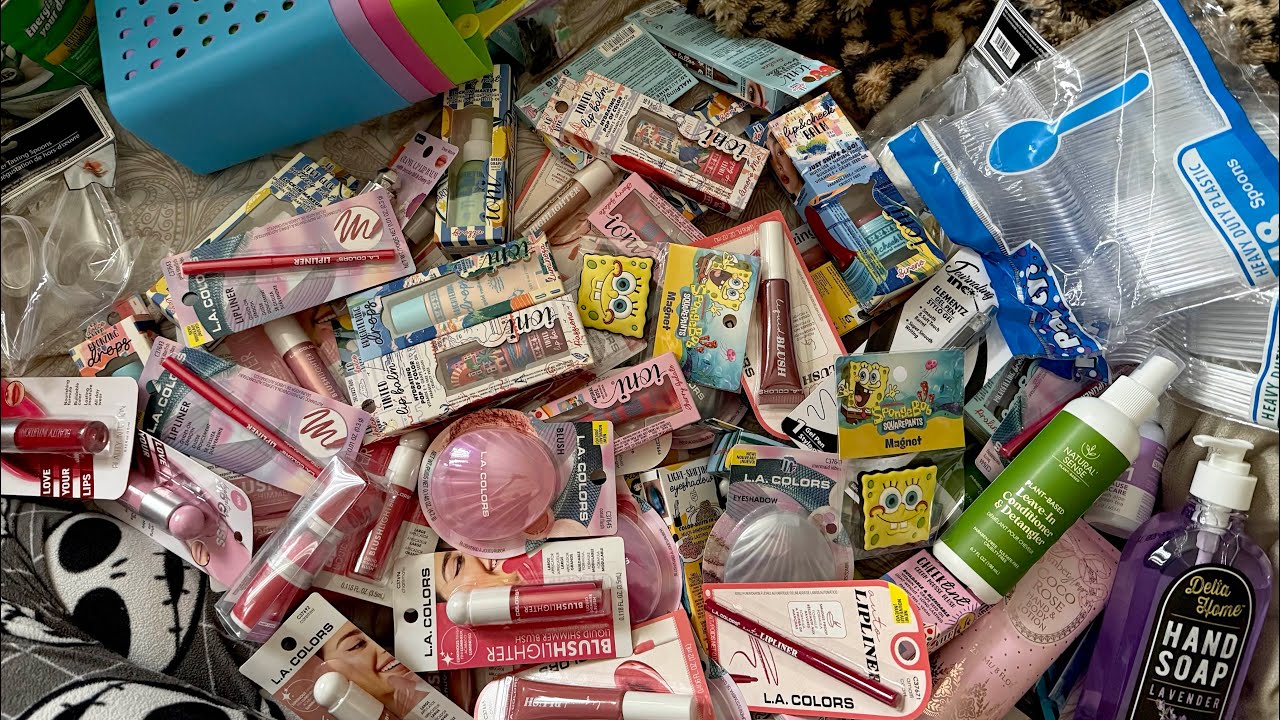 HUGE DOLLAR TREE HAUL! (New makeups from la colors & be pure and more!) 