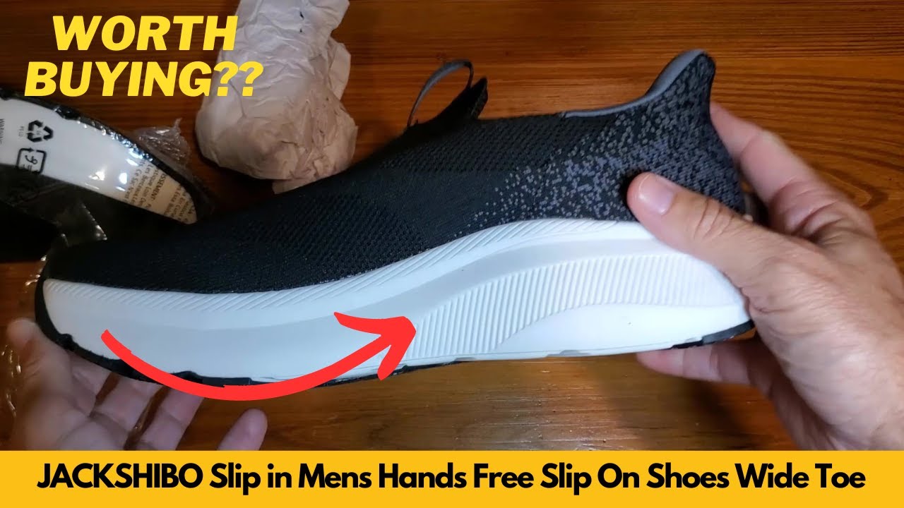 JACKSHIBO Slip in Mens Hands Free Slip On Shoes Wide Toe | Worth Buying?