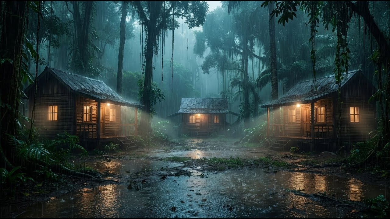 Rain Sounds for Sleeping 🌙 Long Heavy Rain Sounds for Deep Sleep, Stress Relief & Peaceful Nights