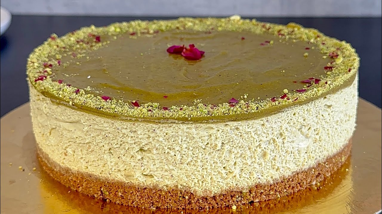 Отличный легкий, свежий и простой в приготовлении десерт! Никакой варки! Фисташковый чизкейк!