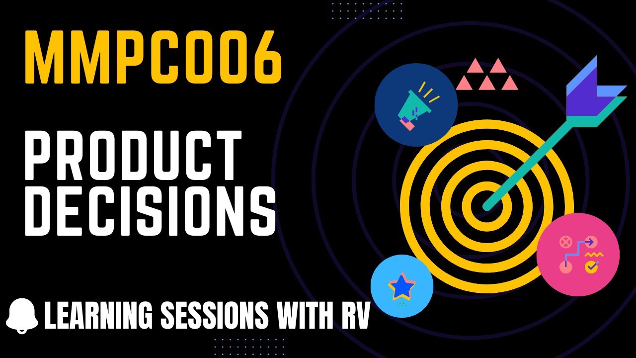 MMPC006 Unit 5 Product Decisions | IGNOU MBA TEE Exams | Learning Sessions with RV