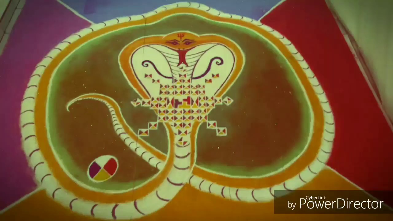 Sarpa Bali Mandala Making (സർപ്പബലി പത്മം) #pathmam