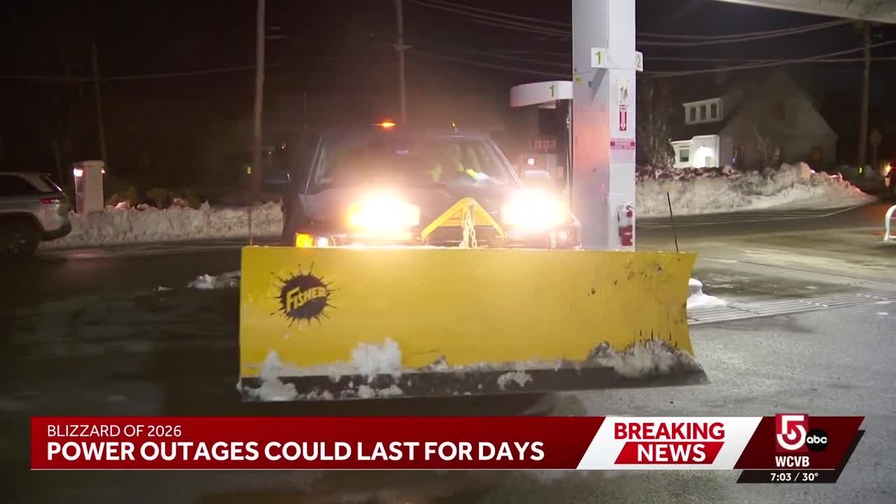 Thousands could be without power for days in parts of Mass. after blizzard
