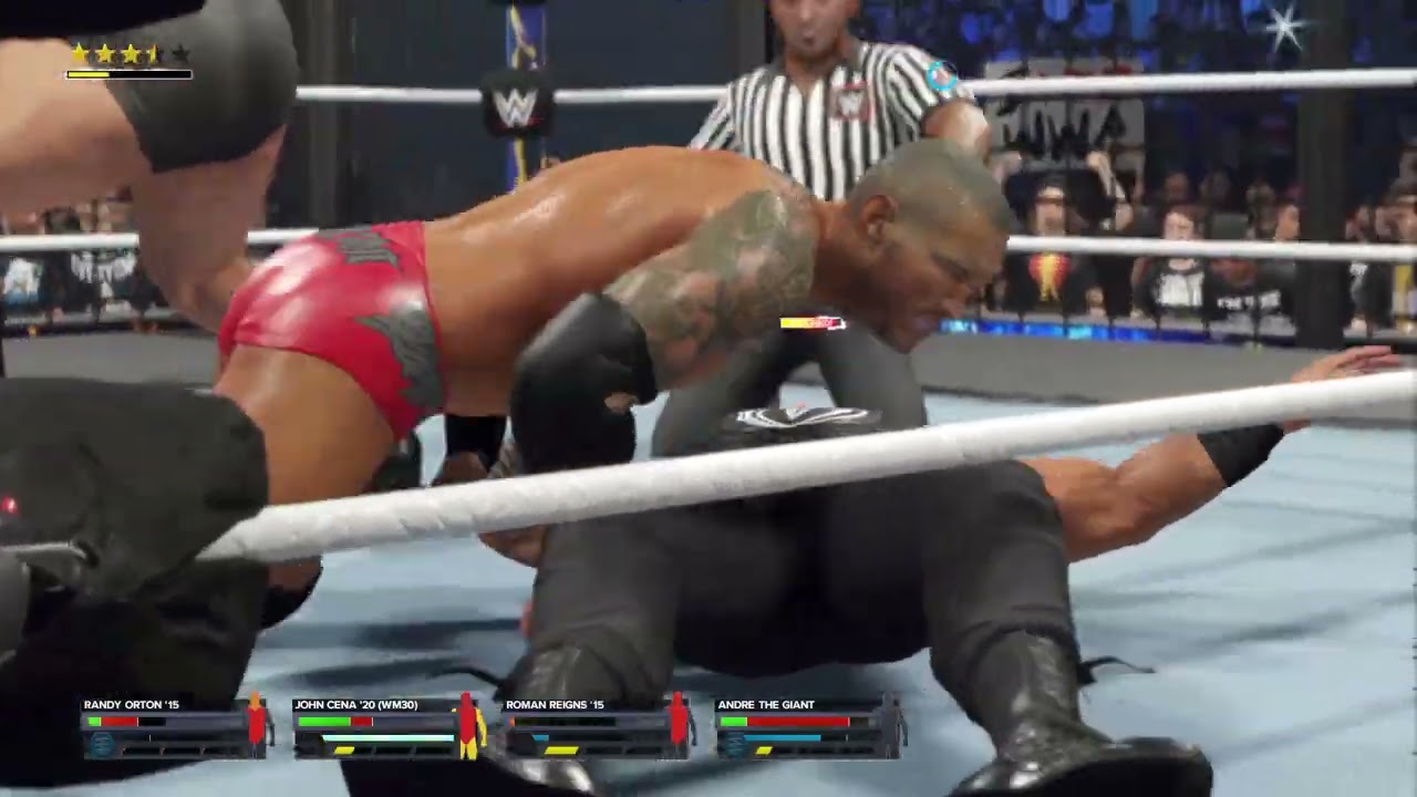 WWE Elimination chamber Orton vs Cena vs Roman Reigns vs Undertaker vs Fiend vs Andre giant part 1
