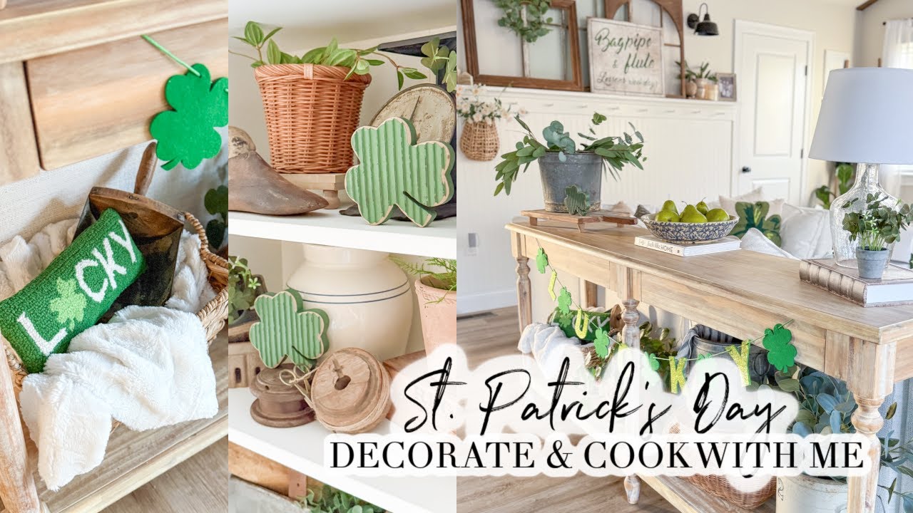 ST. PATRICK'S DAY DECORATE & COOK WITH ME // PARTY RECIPES // CHARLOTTE GROVE FARMHOUSE