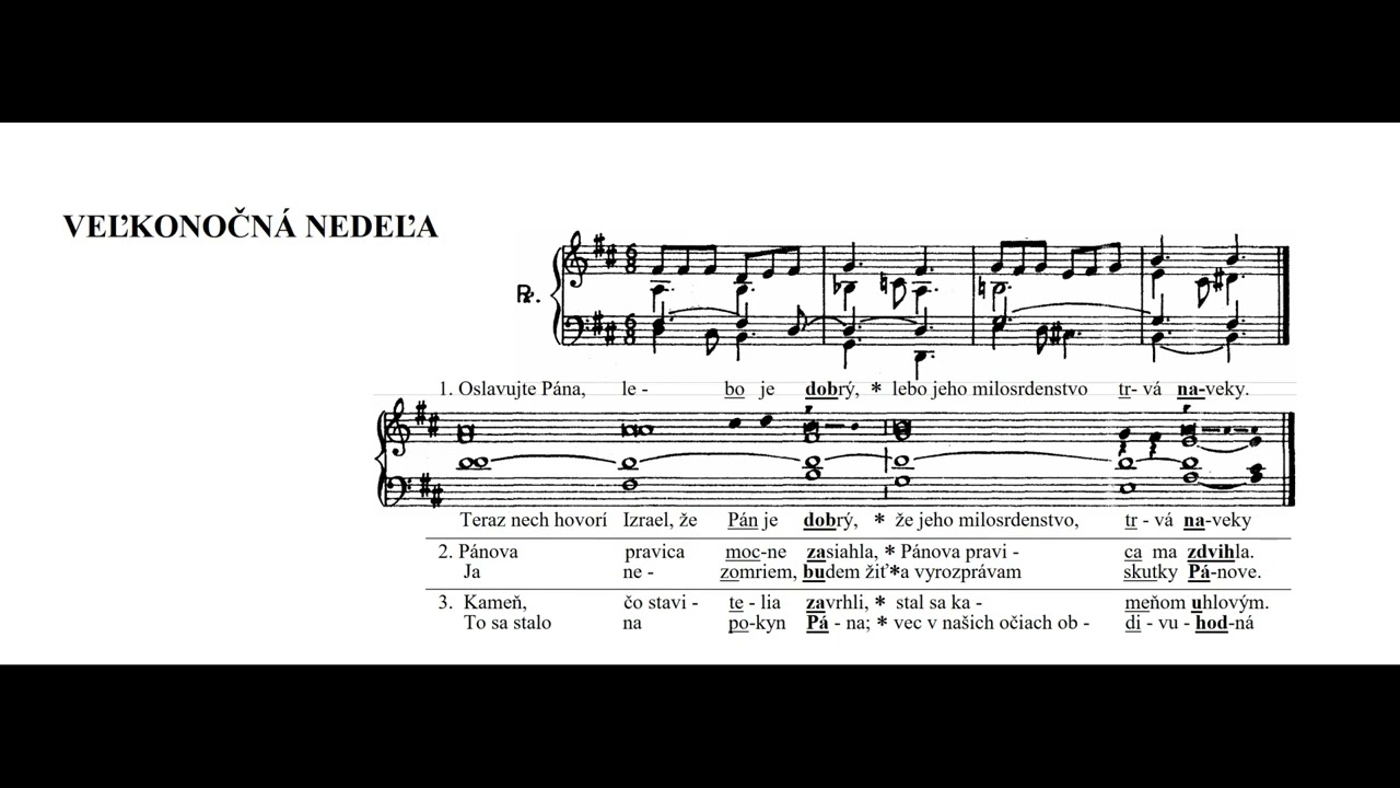 Žalm 118 - Veľkonočná nedeľa - 