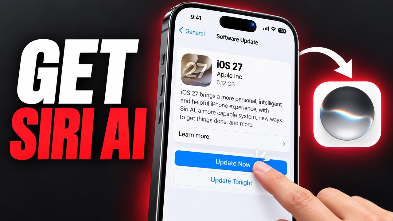 How to Update iPhone to iOS 27 & Get Siri AI
