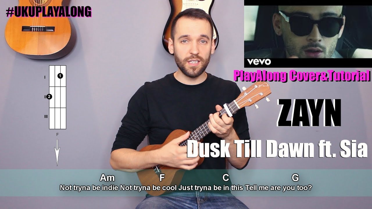ZAYN - Dusk Till Dawn ft. Sia Ukulele Cover Tutorial (lyrics|chords|MusicSheet)