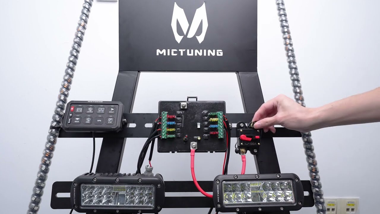 MICTUNING 8 Gang RGB Switch Panel Install