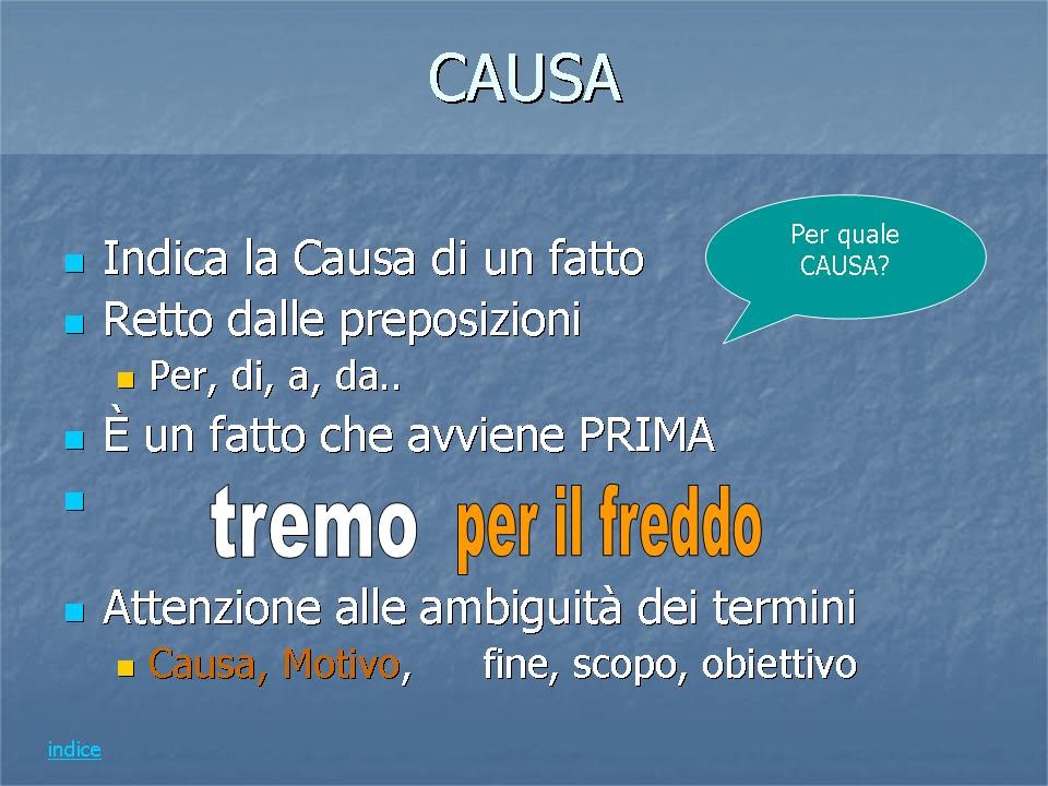 Complemento di causa