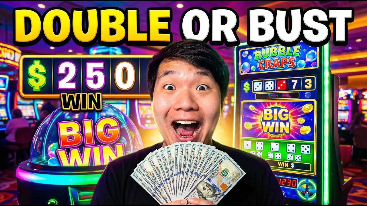 DOUBLE OR BUST! Bubble Craps Session! (Road to $10K Ep. 3)