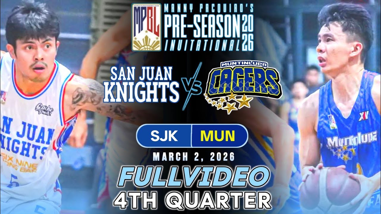 SAN JUAN VS MUNTINLUPA FULL 4TH QUARTER | MPBL PRE-SEASON