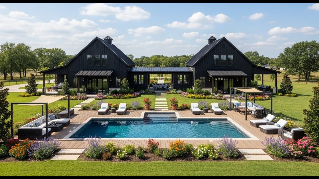 BLACK LUXURY DOGTROT BARNDOMINIUM | STUNNING EXTERIOR & INTERIOR TOUR