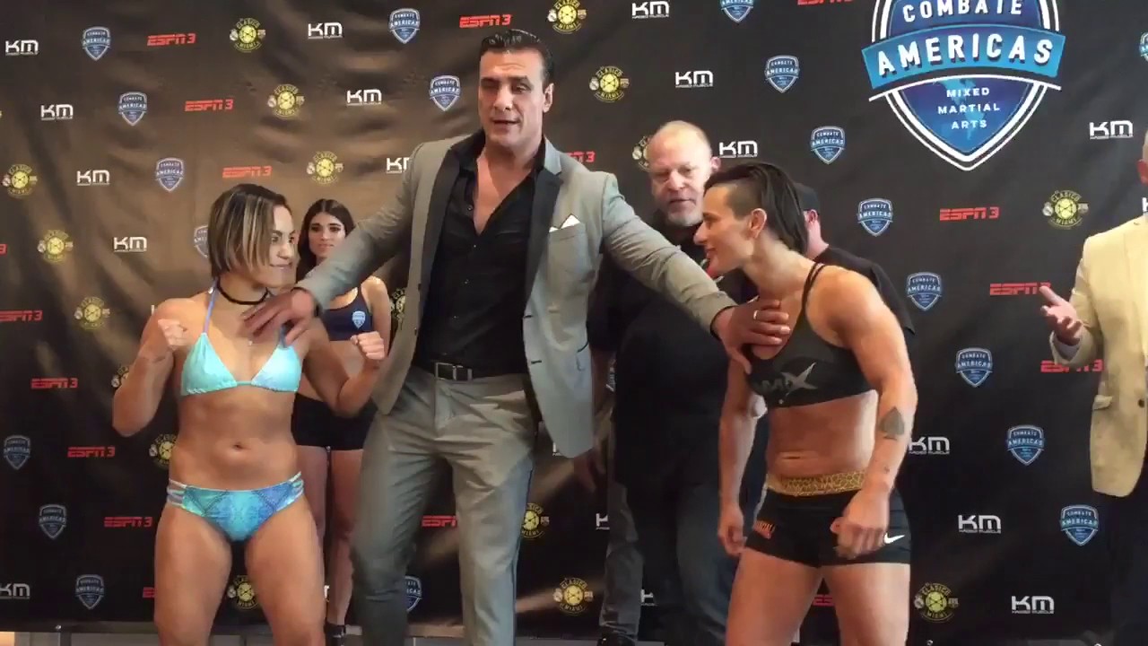 Kyra Batara vs. Vanessa Rico Fernandez - Weigh-in Face-Off - (Combate Clasico) - /r/WMMA