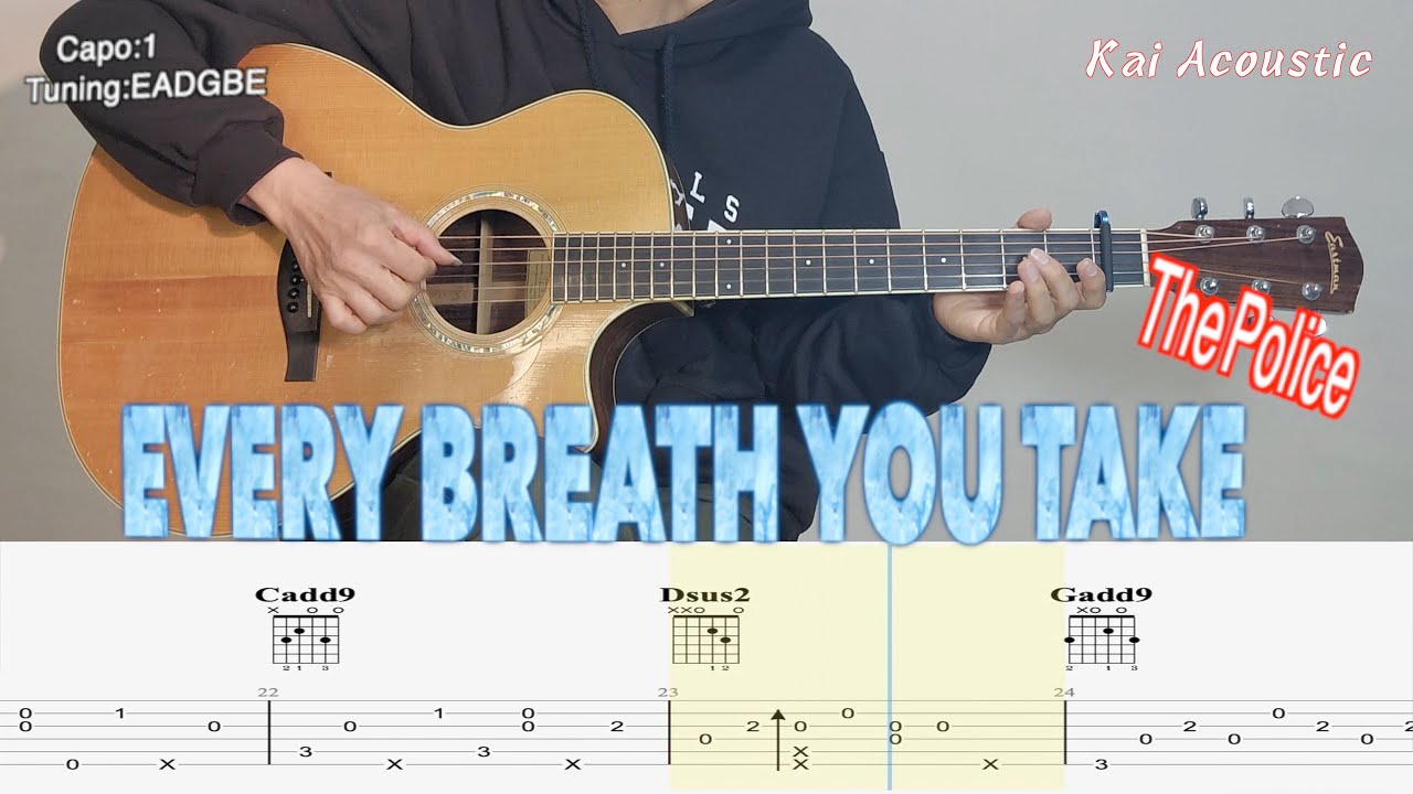Every Breath You Take(The Police) | Fingerstyle Guitar Tutorial