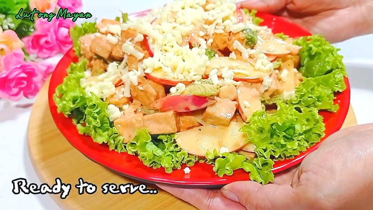 How to make Vegetable Salad with Tofu | Quick and Easy Salad Recipe || LUTONG MAYAN