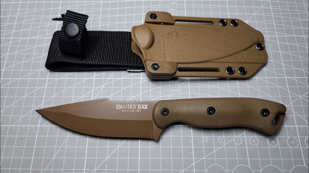 Cuchillo Ka-Bar Harpoon BK-18 de AliExpress (Unboxing y Test)