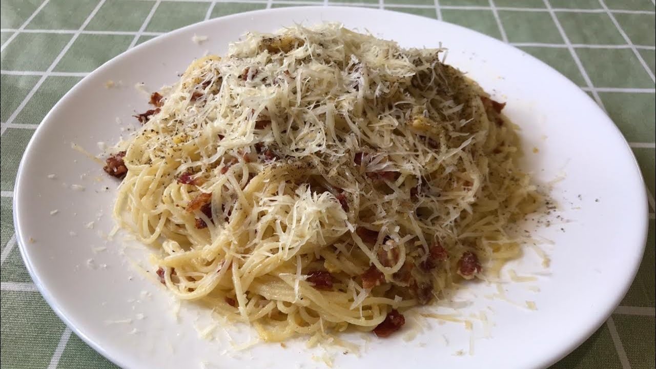КАРБОНАРА ИЗ ПАСТЫ CAPELLINI. ИТАЛЬЯНСКАЯ КУХНЯ