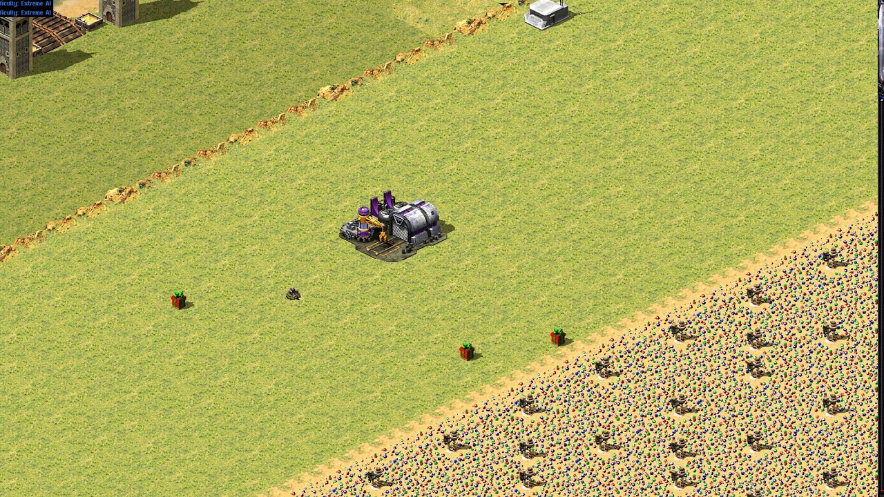 Red Alert 2 | Yuri's Revenge | 7 vs 1 - the hill conquer map - America - US