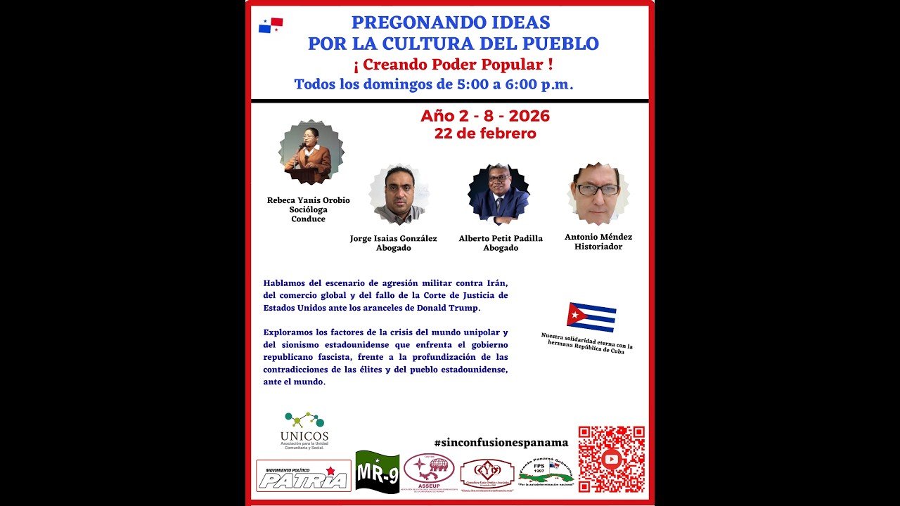 Año2-8-2026 Pregonando Ideas por la Cultura del Pueblo - Creando Poder Popular.