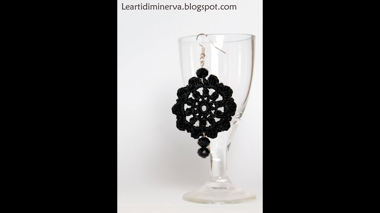 Tutorial orecchini circolari all'uncinetto | Simple crochet earrings tutorial