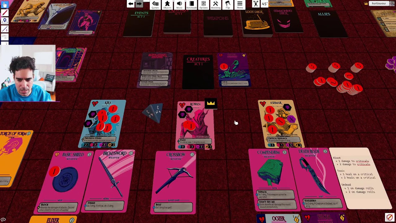 Deadly Decks Playtest 5 - Solo play card game (physical/digital)