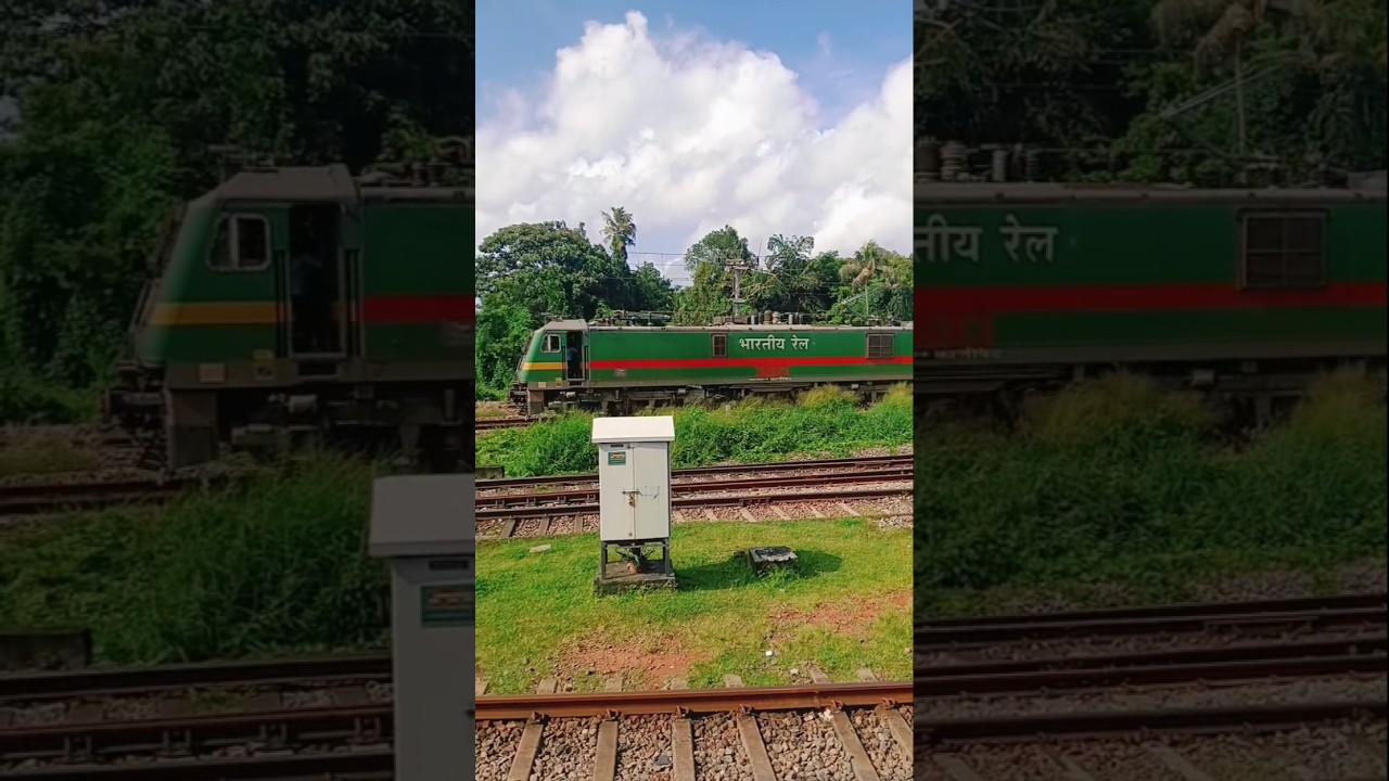 WAP-9 Electric Engine With Black Oil tanker#train #trainzlover#railway #goodstrains #indianrailways