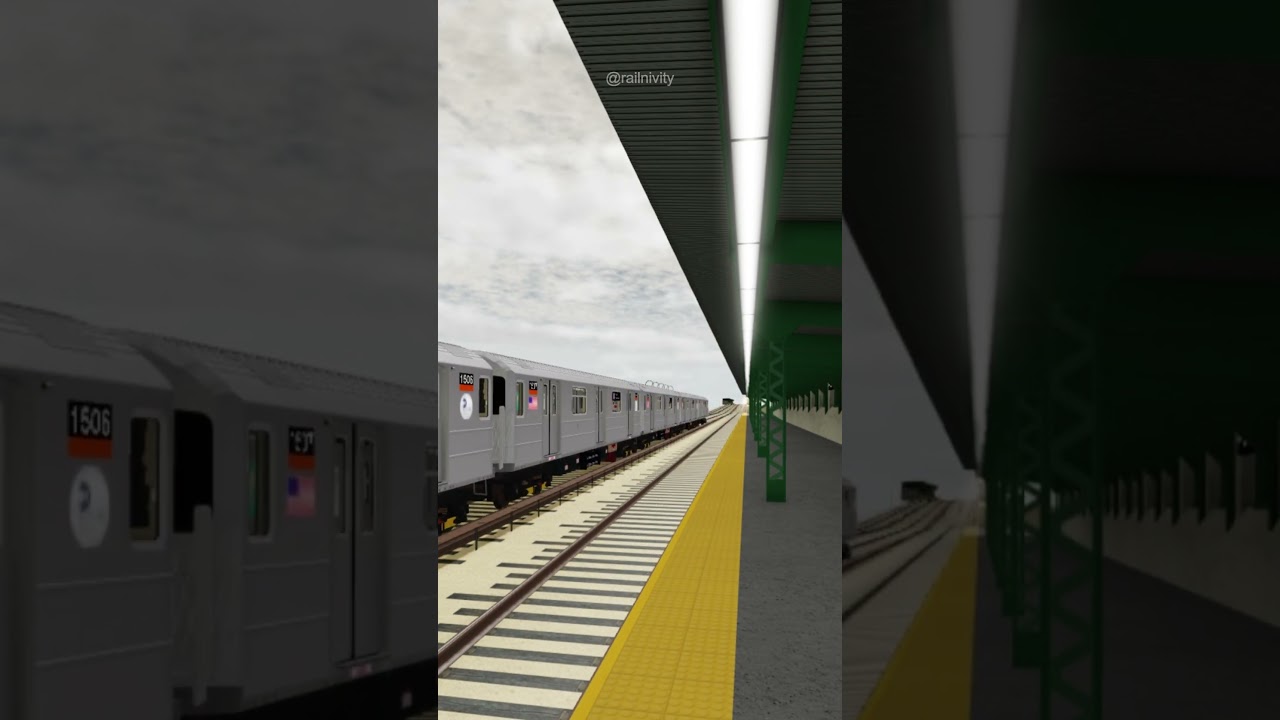 Roblox Flushing Line MTA | An R62A 7 express train bypasses 33rd Street - Rawson Street