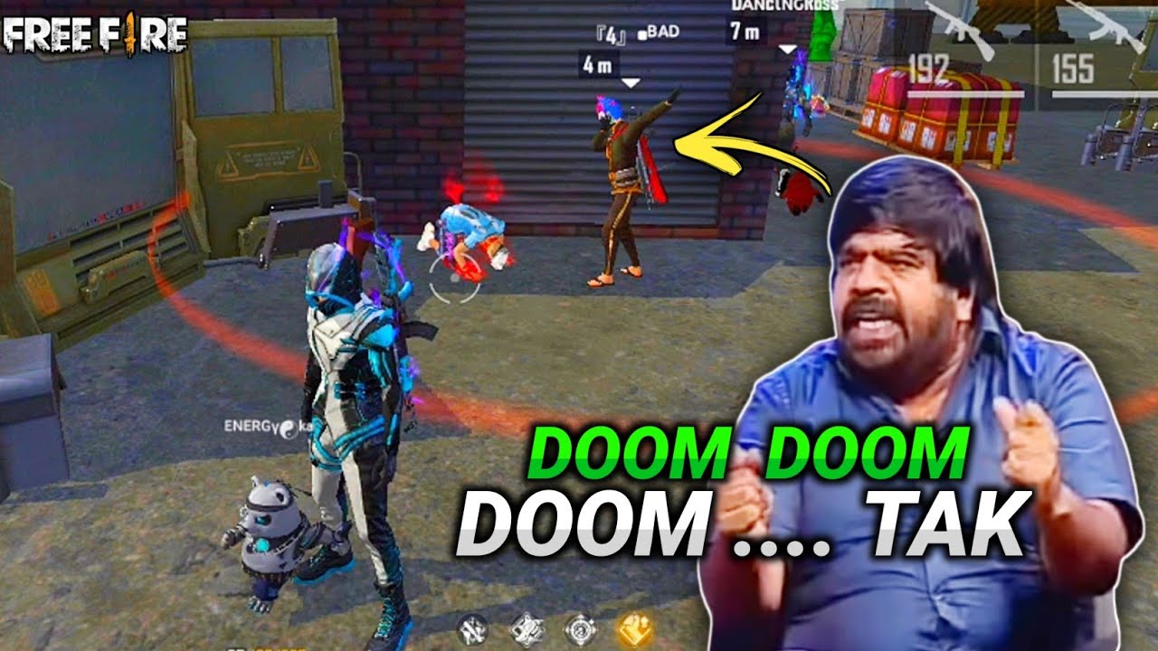 💥DOOM DOOM.... TAK ||😂Free Fire Clash Squard Rank Attacking Gameplay Tamil || funny commentry